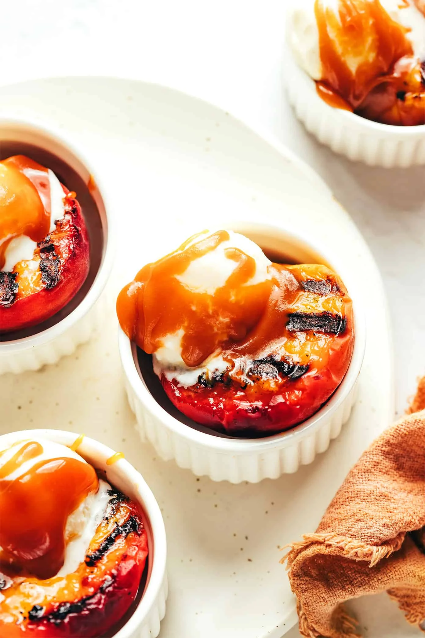 20 Minutes to Dessert Fame: Grilled Peaches Meet Bourbon Caramel