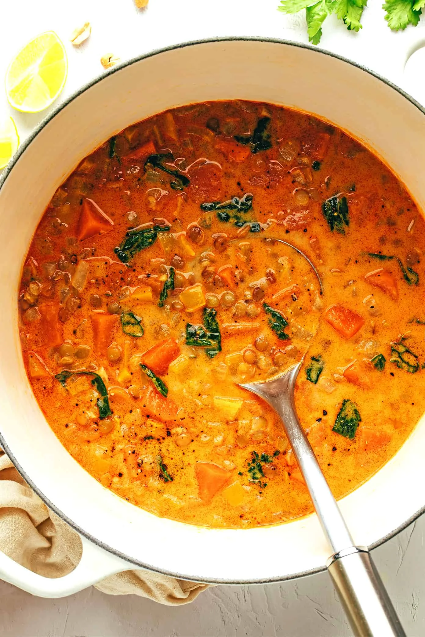 Soup Season Alert: This Peanut Curry Lentil Soup Is Breaking All Flavor Records