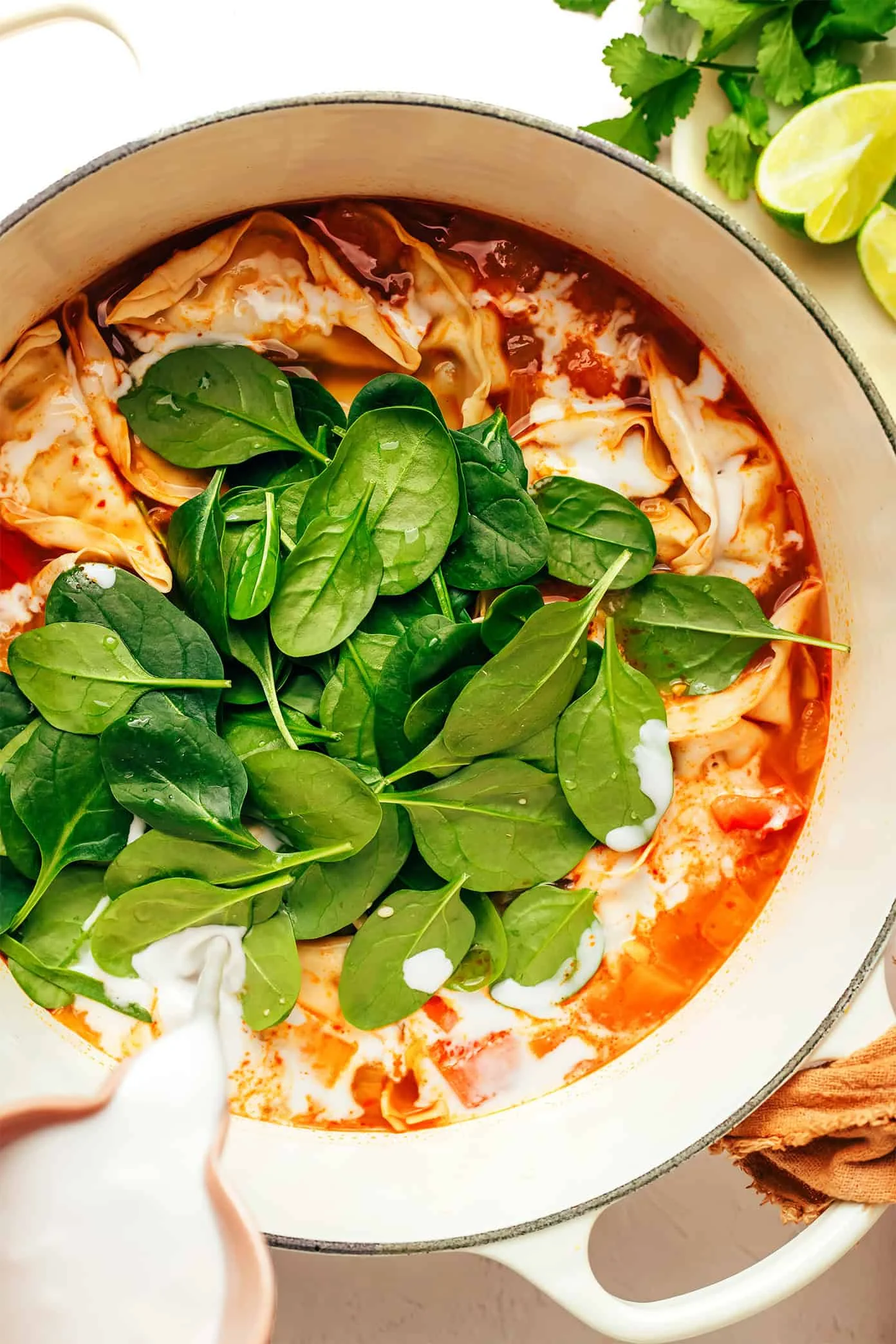 30-Minute Thai Red Curry Potsticker Soup Declared…