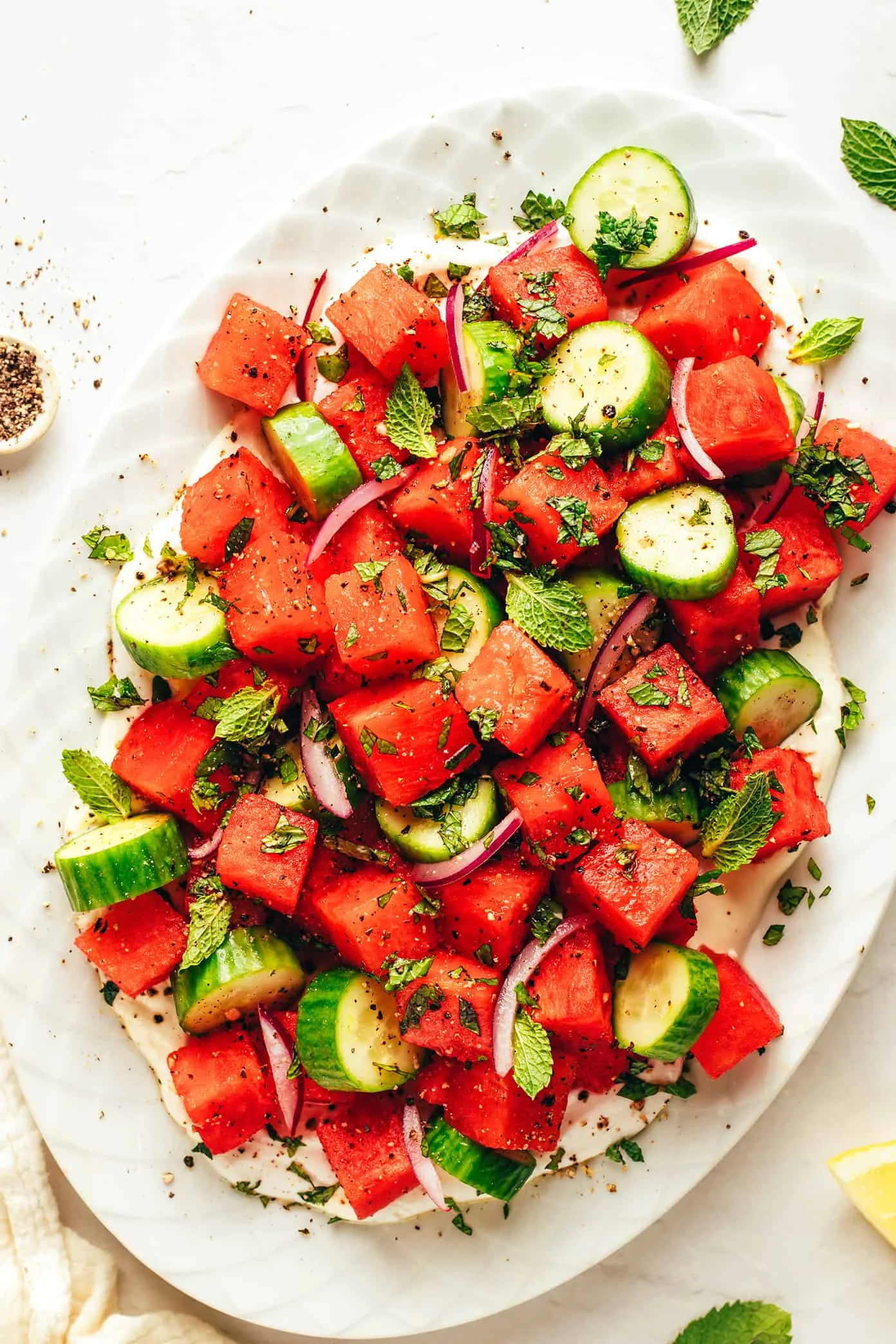 Summer's Juiciest Scandal: Watermelon Salad Gets a Whipped Feta Makeover